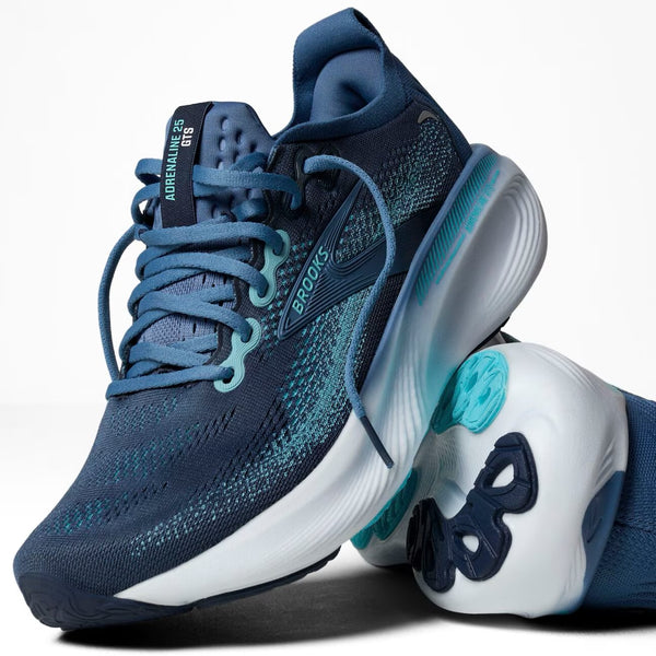 brooks adrenaline gts 25 mens running shoe blue